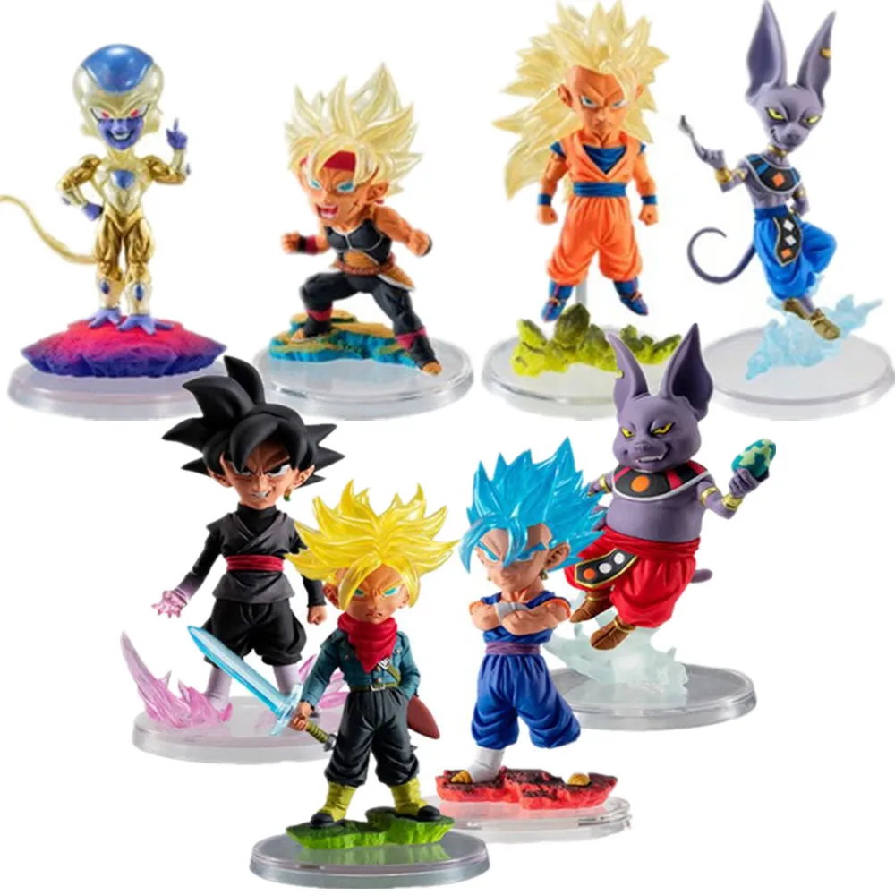 

Dragon Ball Super Freeza Son Goku Trunks Beerus WCF PVC Action Figures Anime Dragon Ball Z Figurine Model Toy DBZ 4pcs/Set