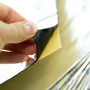 

200x100mm Deadening 2mm Car Soundproof Foam 10Pcs Auto Foam Tape Sheet