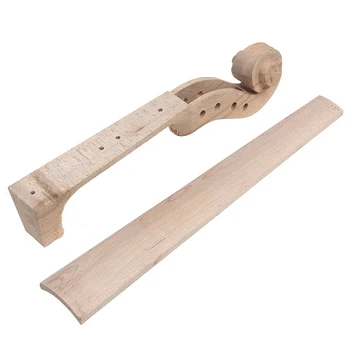 

XFDZ-Hand Carved Maple 4 string 4/4 Violin Parts Violin Neck And Fingerboard Unfinished