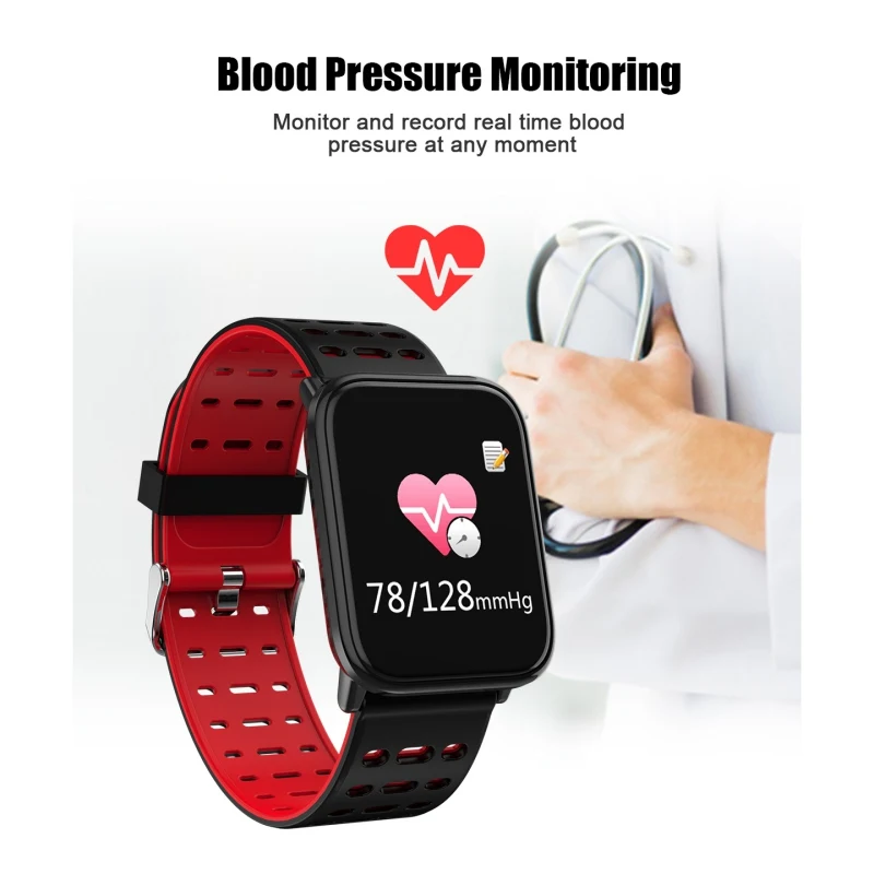 Newst T6 Smartband фитнес нарукавная повязка Grote сенсорный экран OLED Bericht Hartslag Tijd Slaap Смарт Polsband спортивный браслет часы