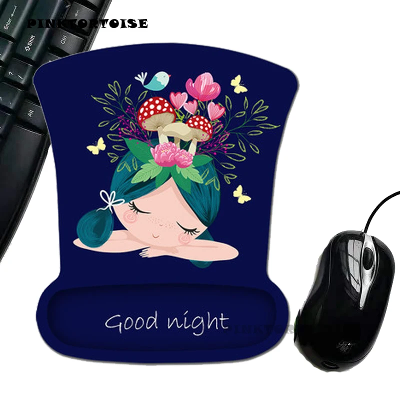 

PINKTORTOISE Carton Mousepad Creative Dream girl Silicone MousePad Wrist Rest Support Mice mouse pad playmat