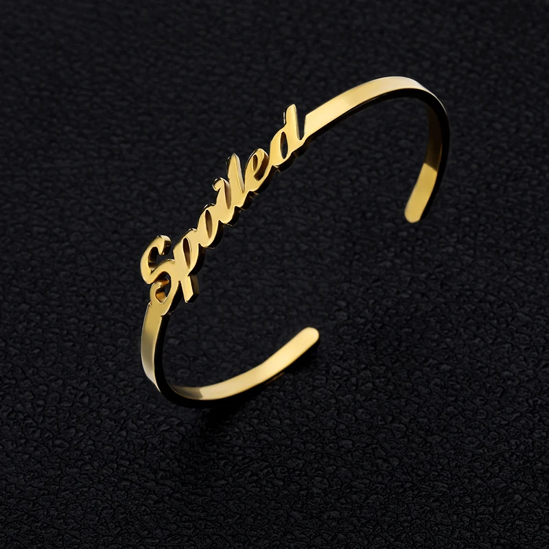 Персонализированные BFF Ювелирные изделия Kpop пользовательское имя браслеты для женщин и мужчин Bijoux Femme золото Erkek Bileklik