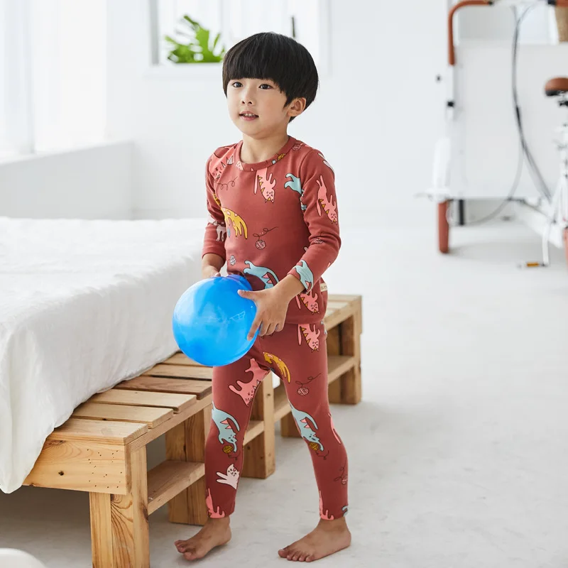New Kids Autumn and Winter Children's Home Clothing Cotton Nightwear boys pajamas kids