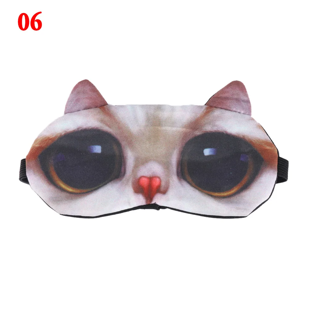 8 видов стилей 3D мультяшная маска для глаз с животными, маска для глаз, массажная маска для отдыха с завязанными глазами, повязка для сна - Цвет: 06