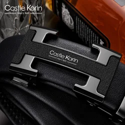 Men Belt Genuine Leather Designer Belts Metal Automatic Buckle High Quality Business Belt For Men Strap Male Jeans For Man