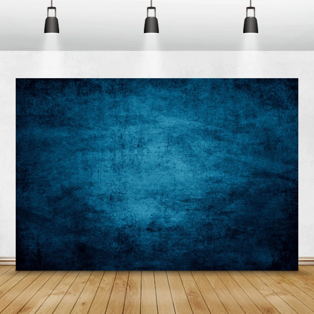 Laeacco Arriere Plan De Photographie De Portrait Couleur Unie Degrade De Bleu Fonce Mur Denim Motif Abstrait Toile De Fond Pour Studio Photo Aliexpress Electronique