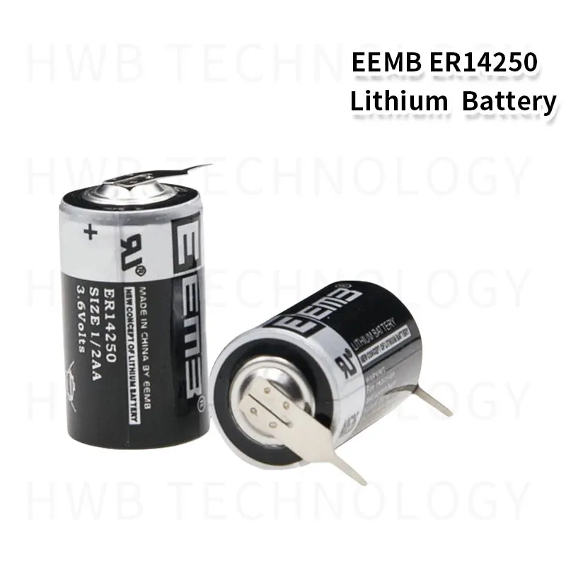 2 шт./лот EEMB ER14250 1/2AA 3,6 V 1200mAh литиевая батарея с ножкой