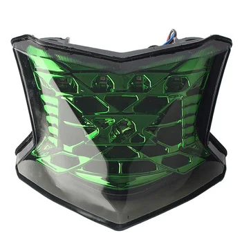 

Motorcycle Integrated LED Tail Light Brake Stop Light Turn Signals for Kawasaki Z650 Z900 NINJA 650 ABS 2017 2018(Green)