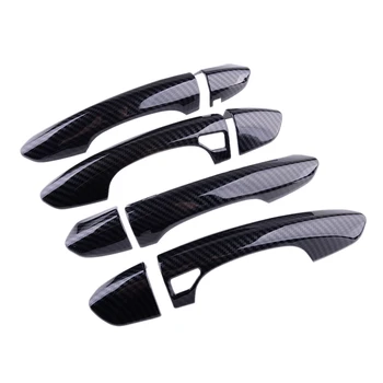 

8Pcs/Set Carbon Fiber Style Exterior Smart Door Handle Cover Trim Fit for Ford Fusion Mondeo 2013 2014 2015 2016 2017 2018