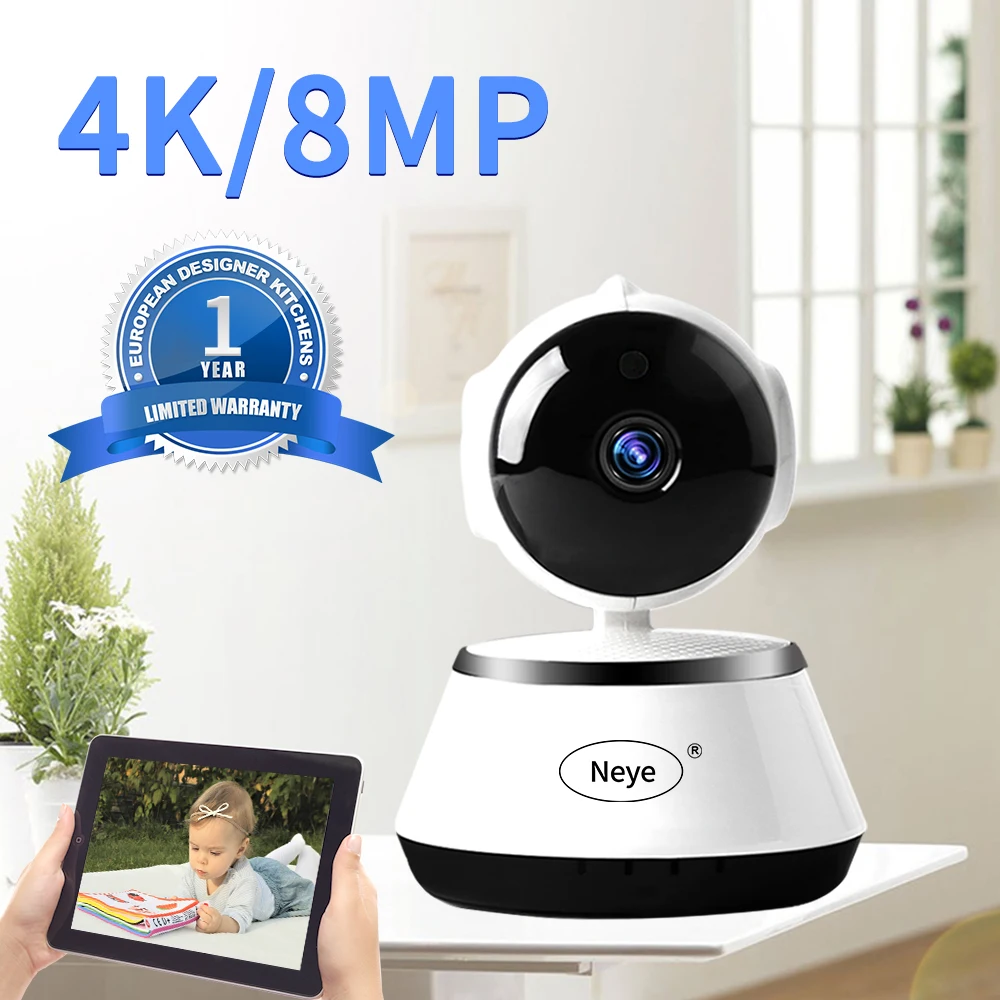 Беспроводная IP камера N_eye 8 Мп 1080P HD облачная умное автоматическое отслеживание людей домашняя система