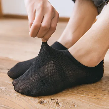 

3 style Men's sock slippers cotton Non-slip Silicone Invisible No show Boat Socks Summer autumn Fashion Male