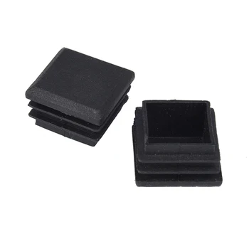 

10 Pcs Black Plastic Square Tube Inserts End Blanking Cap 25mm x 25mm