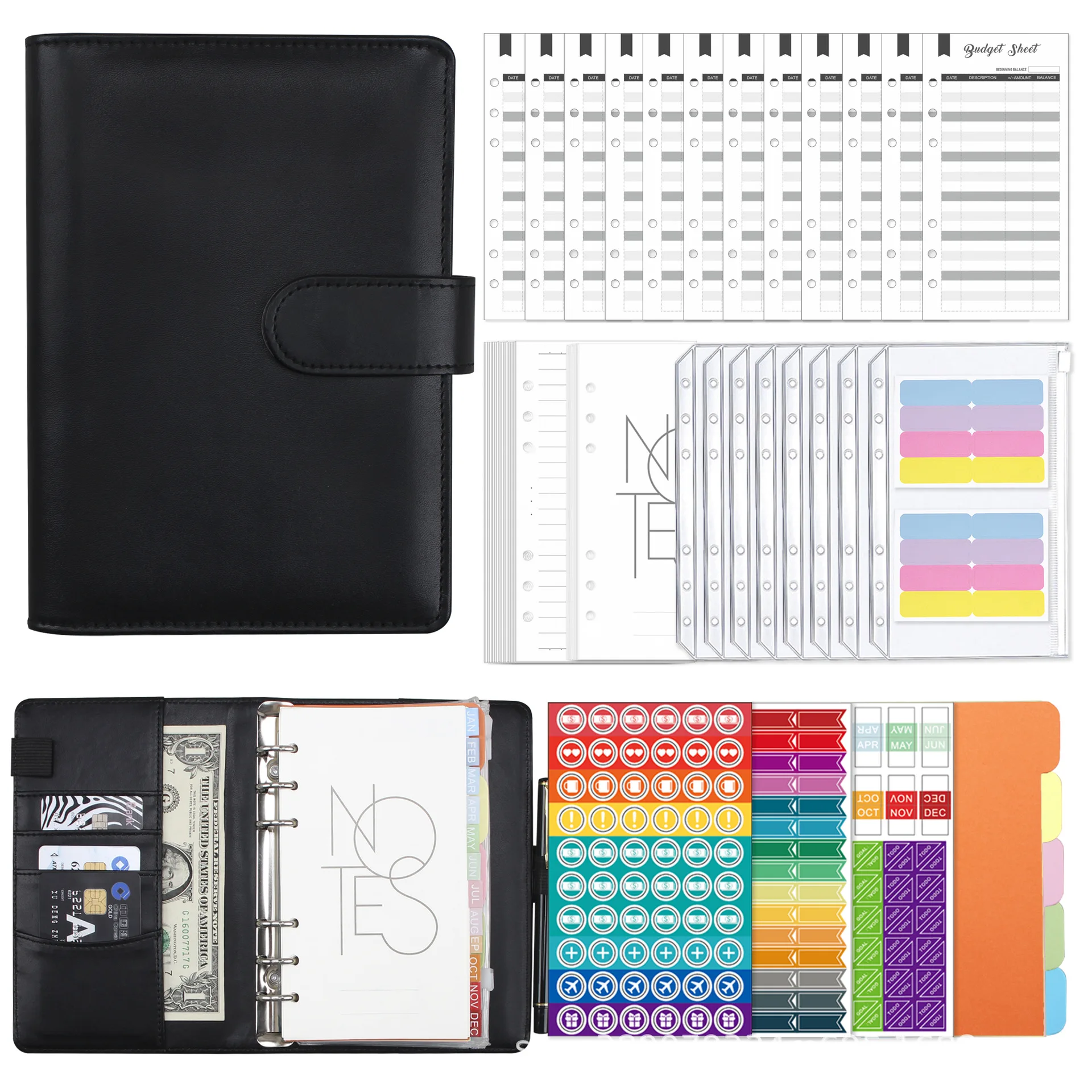 Refill Pages Budget Planner Detailed 12 Pack A5 (Organizer)