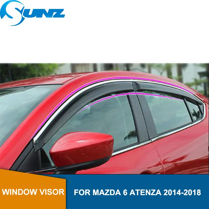 Дефлекторы бокового окна для Mazda 6 ATENZA дверной козырек протектор защита от дождя аксессуары для автомобиля Стайлинг SUNZ