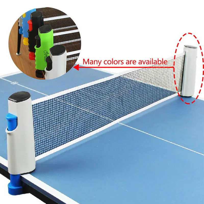 Redes portátiles de pingpong Longitud ajustable Mesa de tenis Red retráctil  de tenis de mesa y redes de tenis de mesa Publicaciones para jugar pingpong