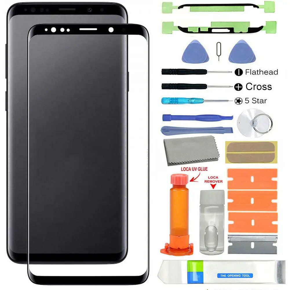 УФ клей Переднее стекло на экран Замена для samsung Galaxy S9 G960/S9 Plus G965