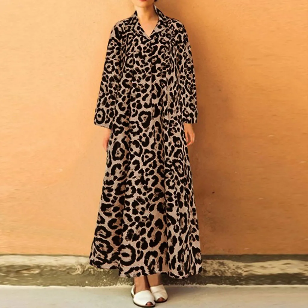 Dresses Women Dress Autumn Ladies Leopard Print Dresses Sexy Women V Neck Long Sleeve Midi Dress Womens Fall Party#J30 Dresses Women Dress Autumn Ladies Leopard Print Dresses Sexy Women V Neck Long Sleeve Midi Dress Womens Fall Party#J30