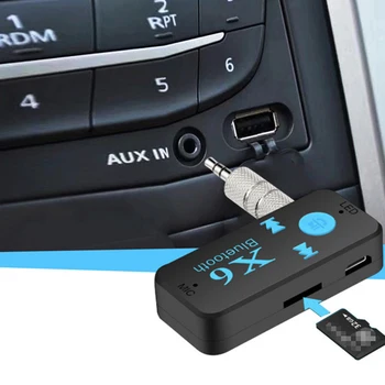 

Portable Mini Wireless Bluetooth Receiver 3.5mm Jack Car AUX Audio Adapter Hands-free Car Kits TF Card Play Mp3 Music Receiver