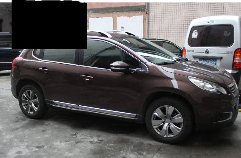 Нержавеющая сталь окна автомобиля планки для peugeot 2008 2013