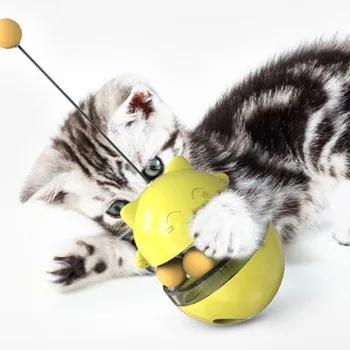 

Cat Toy Interactive Funny Shaking Teasing Pet Cat Feeder Tumbler Interactive Cat Dog Toys Puzzle Smart Pet Toys Pet Supplies