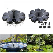 Солнечный пруд фонтан насос солнечной энергии панели морской водяной насос плавающие фонтаны комплект для птиц ванны сада пони