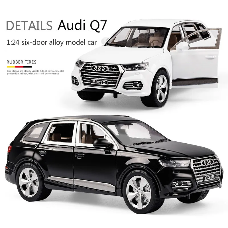 Коллекция 1/24 года модели автомобилей Audi Q7 из литая металла имитация автомобиля