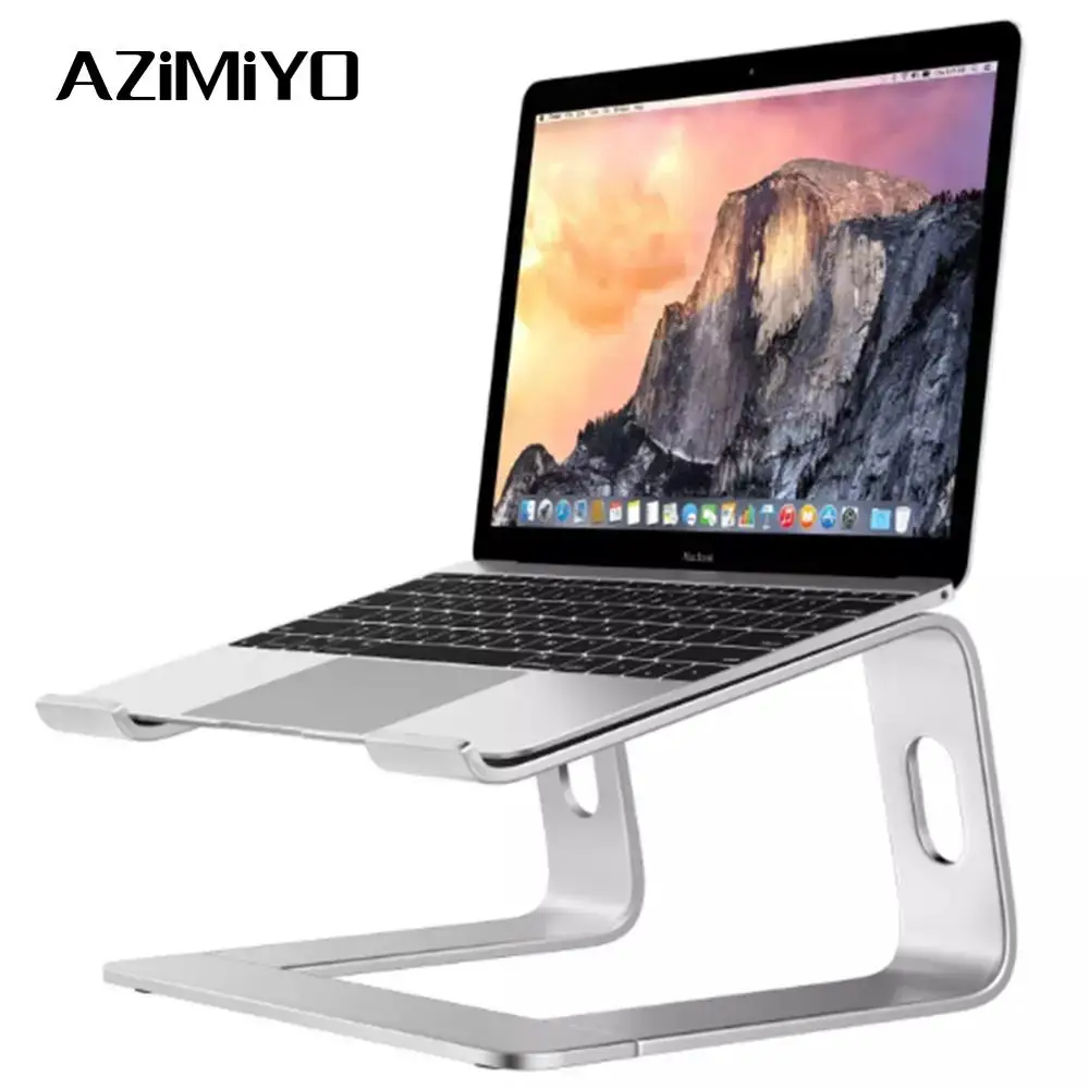 

AZiMiYO Aluminum Laptop Stand Notebook Cooling Bracket For MacBook Portable Laptop Stand chromebook laptop accessories