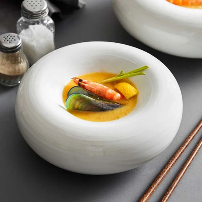 

New Artistic Conception Dishes Tableware Special Insulation Dishes Creative Hotel Ceramic Personality Restaurants Dining-plates