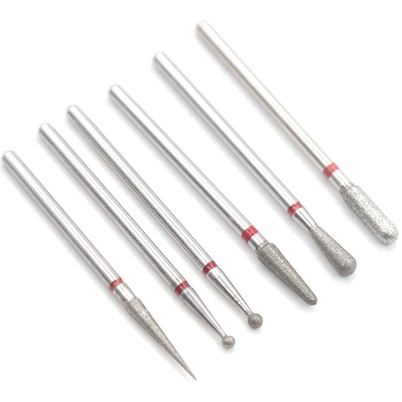 75 6PCS Diamond Cutters for Manicure Set Silicon Ceramic Stone Nail Drill Bits Set Milling Cutters for Pedicure Manicure Machine - Цвет: 75