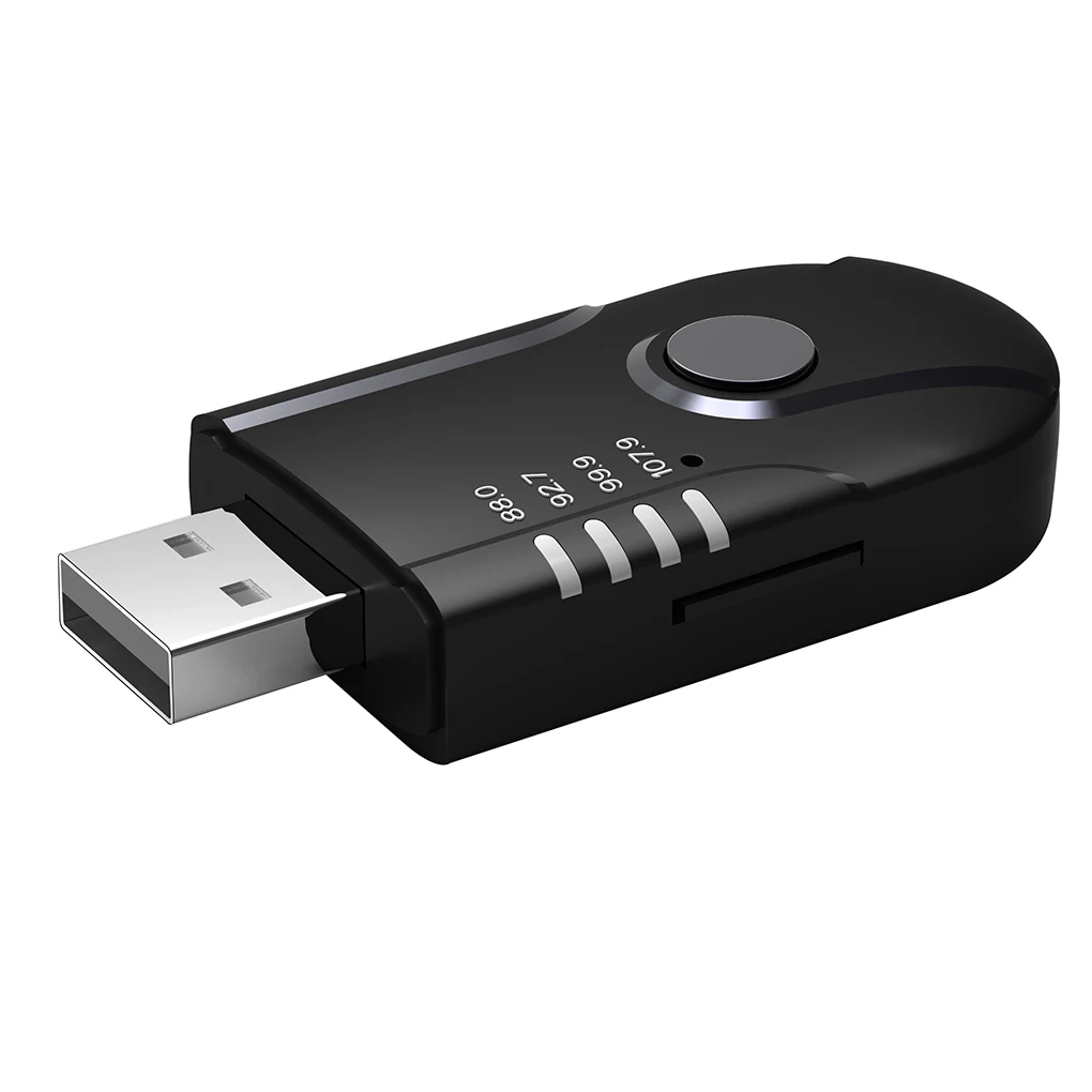 

USB FM Transmitter Powered Bluetooth Car Auxz Audio Player TF Music Adapter Wireless Receiver Handsfree In-Car FM Modulator