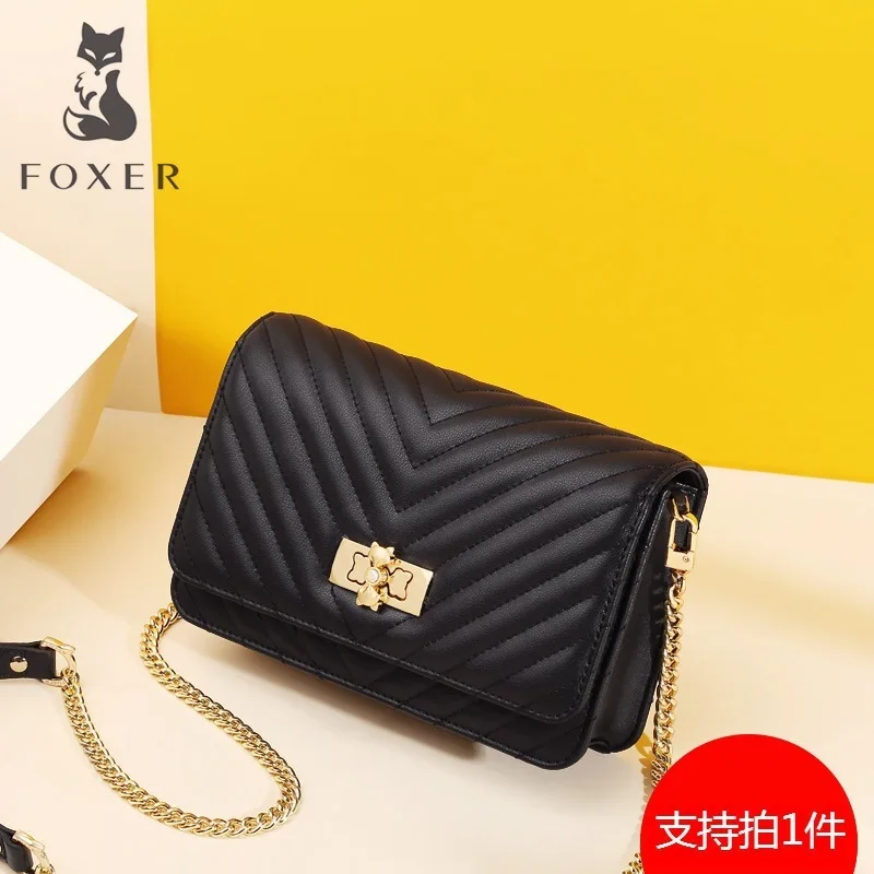 

Golden Fox Slung Female Bag 2019 Joker One Shoulder Lady Small Fang Bag