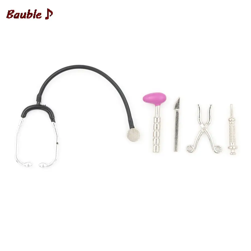 Doctor Play Set Doctor Nurse Toys Doctor Toys Kit 1 Set Dollhouse Miniature Simulation Mini Plastic Doctor Nurse Medical Set Pretend Play House Toys For Kids Children