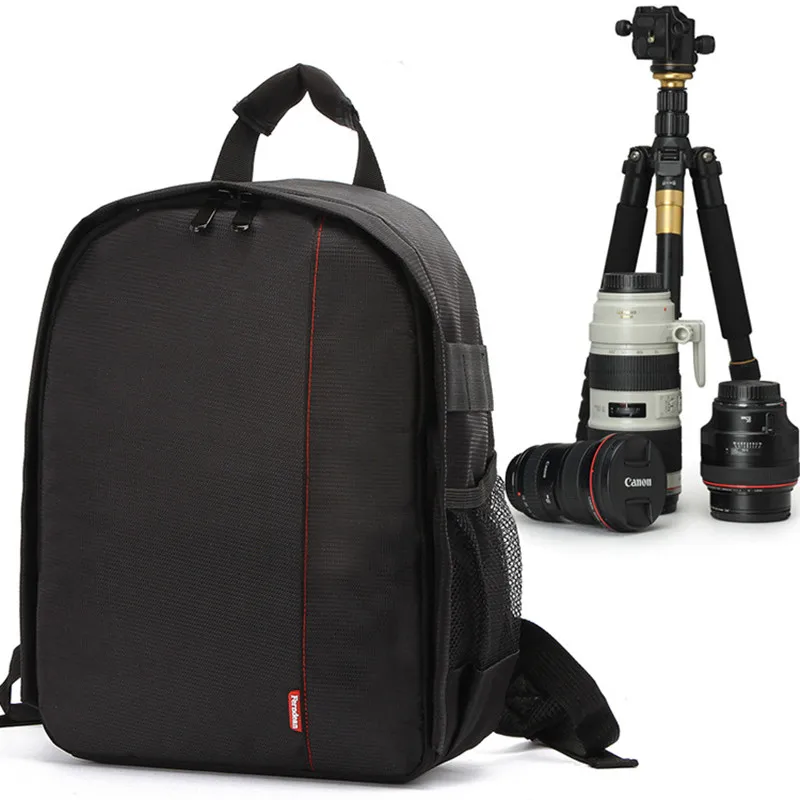 Уличная сумка для цифровой зеркальной камеры, Повседневная сумка на плечо для камеры, профессиональная водонепроницаемая сумка для камеры, унисекс, съемная перегородка