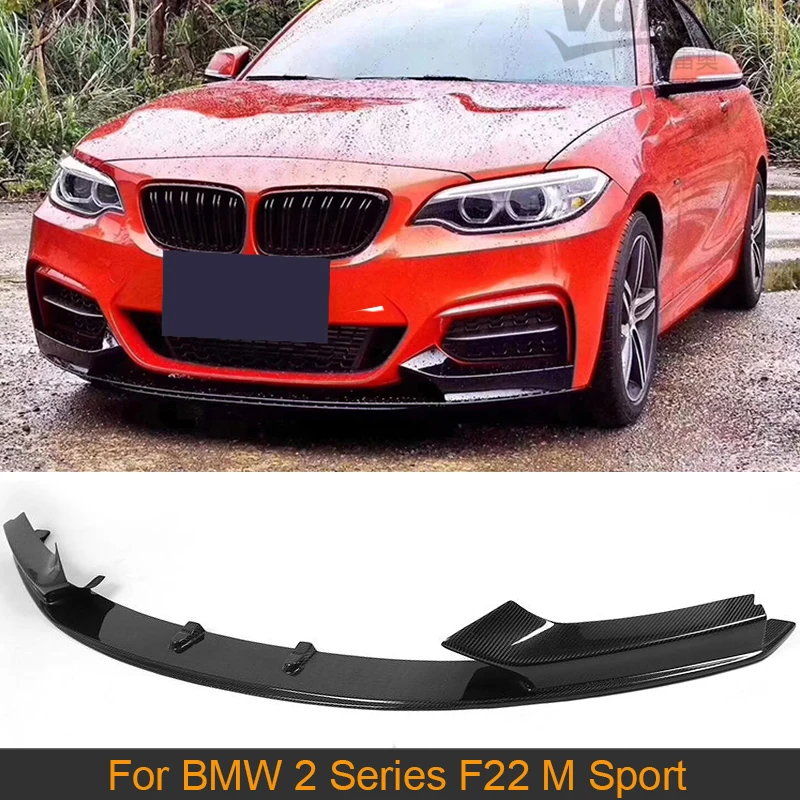 Автомобильный передний бампер из углеродного волокна спойлер подбородок для BMW 2