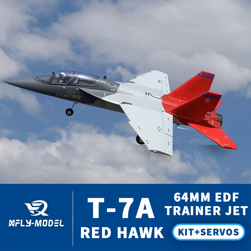 Модель XFly T-7A Red Hawk 64 мм EDF Jet RC Aircraft ARF (комплект плюс сервоприводы) | Игрушки и хобби