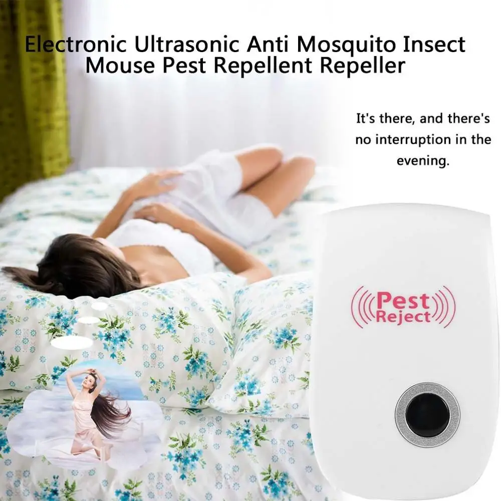 

Ultrasonic Pest Repeller Rodent Control Indoor Cockroach Mosquito Insect Killer EU/US Plug Electronic mosquito repellent