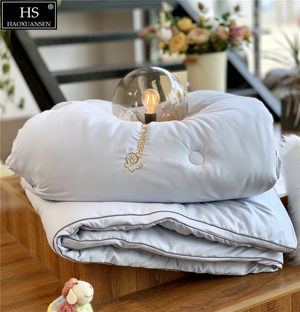Heat Storage Warm Winter is Thickened Core quilt Chemical Fiber Super Soft Sanding Warm Quilting Process Heat Storage Warm Winter is Thickened Core quilt Chemical Fiber Super Soft Sanding Warm Quilting Process