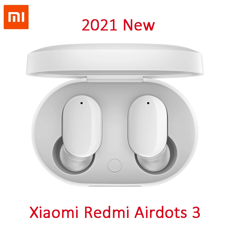 Original Xiaomi Redmi AirDots 3 Mi True Wireless Bluetooth 5.2 Earphone Stereo Sport Touch Control Apt-X Adaptive TWS Headset