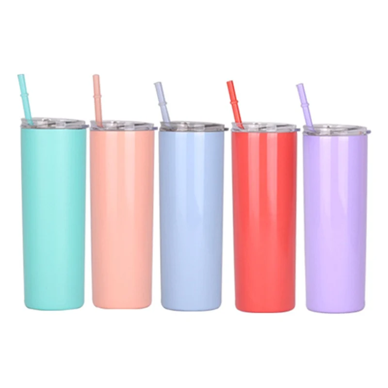 

Office Car Portable 304 Stainless Steel Vacuum Flask Cold Coffee Cup With Hand Straw Cup