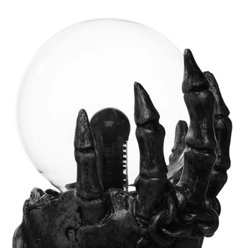 

Halloween Skull Hand Lightning Ball Luminous Electronic Induction Ball Luminous Decorative Toy 19X10cm Holiday DIY Decorations L