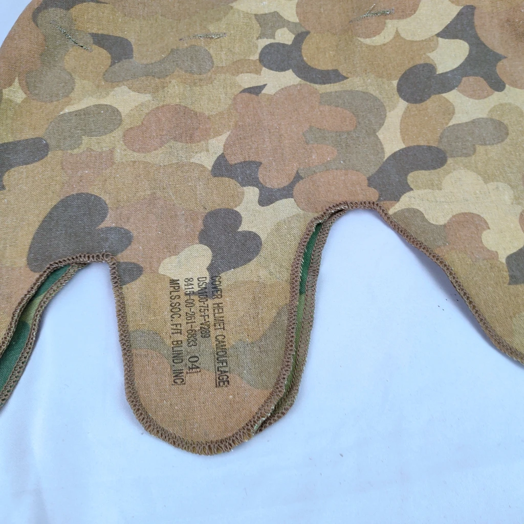 tomwang2012.Vintage VIETNAM WAR US MITCHELL camouflage REVERSIBLE HELMET COVER military helmet netting