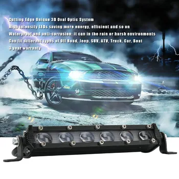 

Fog Lights Running Bulbs Lamps For Cars 8 Inch LED Work Light Bar Waterproof Off Road Spotlight Floodlight Car Accessories #Ger