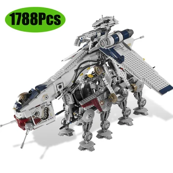 

In Stock 1788Pcs Genuine Star Plan Wars Republic Dropship With AT-OT Walker Set Building Blocks Bricks Toys Christmas Gift