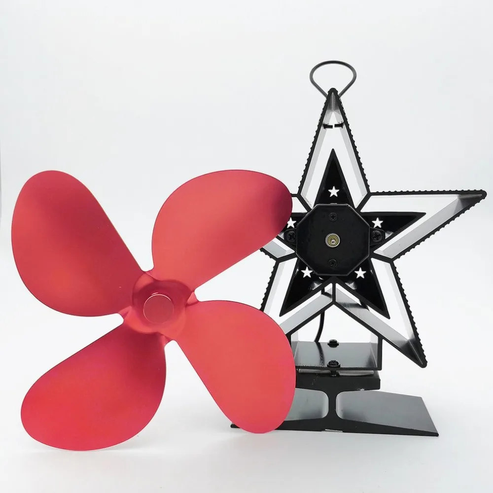 Бытовая техника тепловая мощность вентилятор для камина тепловая мощность ed дровяная плита вентилятор для дерева/бревен горелки/камина Экологичные четырехлистные вентиляторы