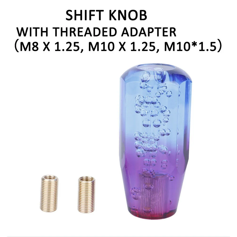 Синий-Фиолетовый Автомобиль рукоятка рычага переключения передач с адаптером 12V Напряжение универсальная автоматическая коробка передач автомобиля аксессуары для украшения мода
