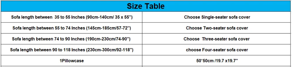 Size Table