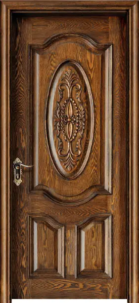Luxury Carving Designs Thai Oak Interior Single Solid Wood Door B20 | Обустройство дома