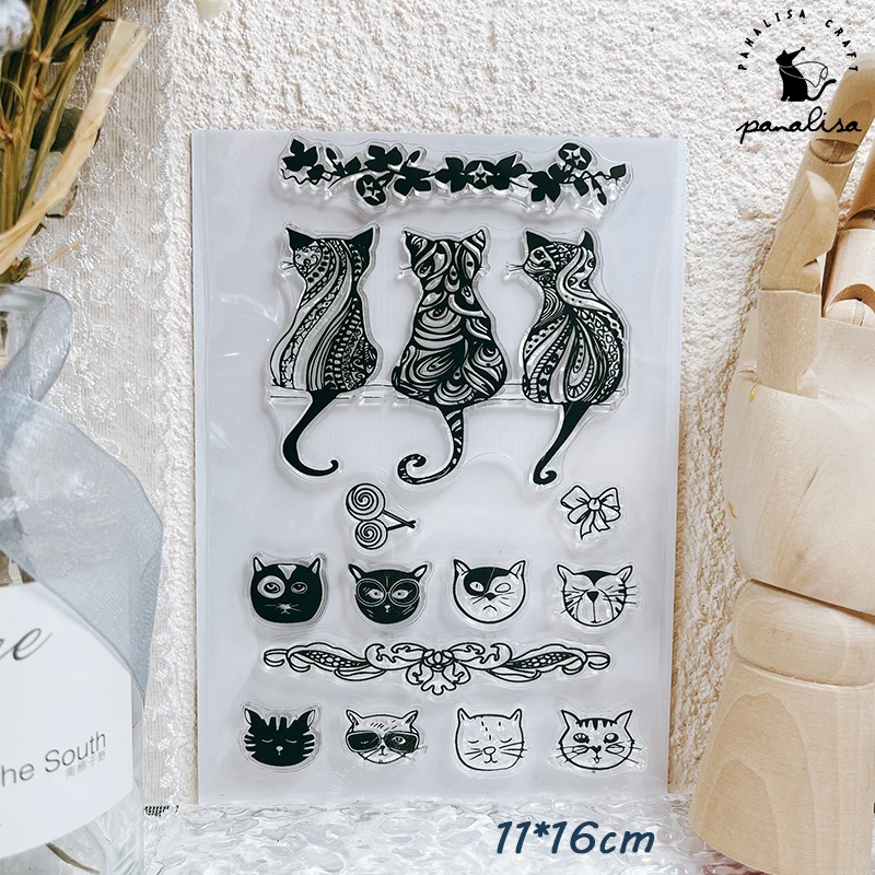 Silicone Stamps Scrapbooking Cats Silicone Decoration Supplies Cat