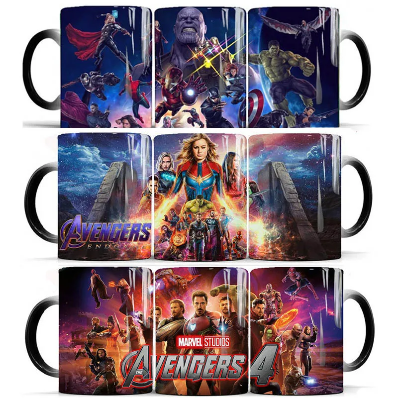 

Super Hero Avengers 4: Endgame Magic Mug 11oz Color Changing Ceramic Coffee Mugs Best Gift for Your Friends Milk Tea Cups