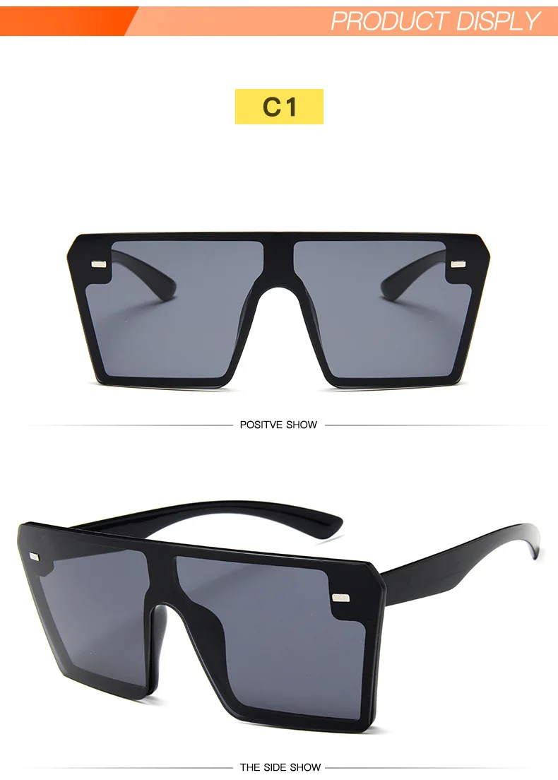 NYWOOH винтажные негабаритные солнцезащитные очки для женщин и мужчин, фирменный дизайн, градиентные солнцезащитные очки, ретро большая оправа, черные очки